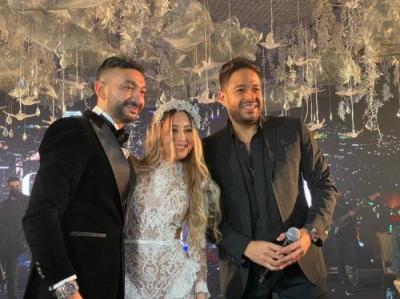 محمد حماقي يقوم بأحياء حفل زفاف نادر حمدي