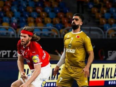 بالصور منتخب البحرين يتلقى خسارة قاسية أمام الدنمارك في مونديال مصر بكرة اليد
