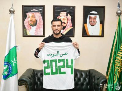 النجم السوري عمر السومة يجدد لأهلي جدة السعودي ثلاثة أعوام جديدة