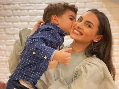 كارمن سليمان تحتفل بعيد ميلاد طفلها زين