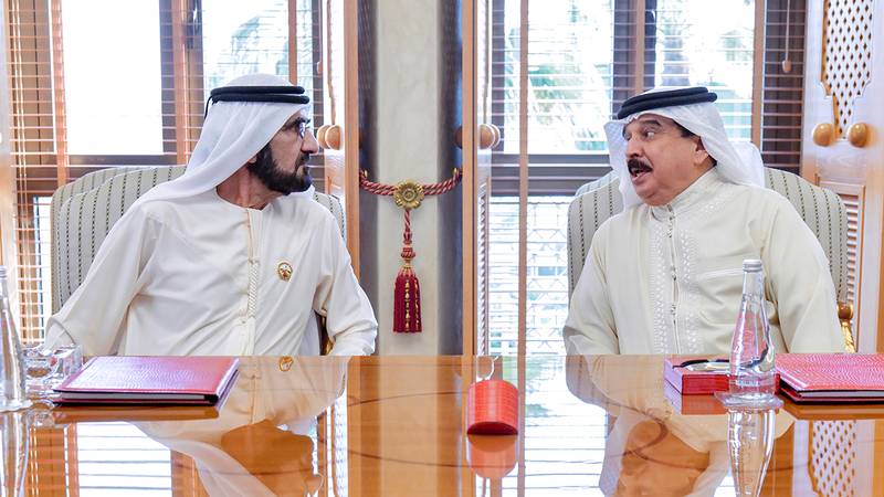 الشيخ محمد بن راشد: توافق الرؤى بين الإمارات والبحرين حول القضايا كافة