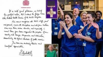 Queen Elizabeth Awards Britain’s National Health Service with Highest Civilian Honor