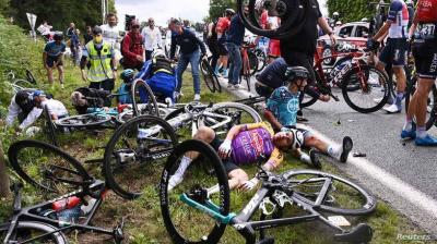 Title: Video: Spectator Causes "One of the Worst" Bicycle Race Accidents in France