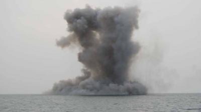 Coalition: Thwarting Attack with Two Explosive Boats by Houthi Militia