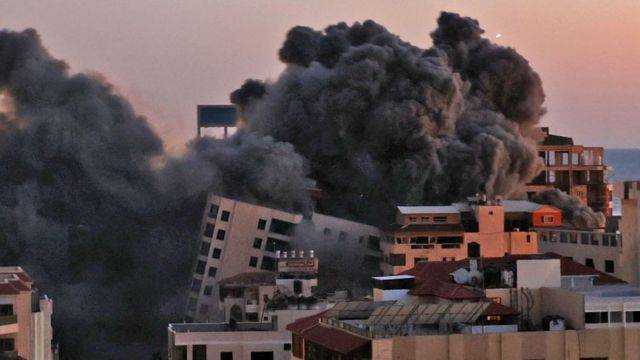 Israeli Airstrikes on Palestinian Sites in Gaza Strip