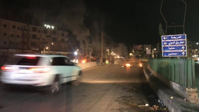 Protests and Road Blockages in Several Lebanese Areas