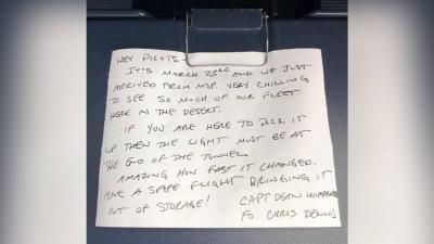 Hidden Message from a Pilot to Colleagues Before the Spread of COVID-19