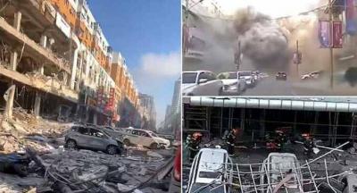 Gas Explosion in China Leaves Casualties; Devastation Captured in Footage