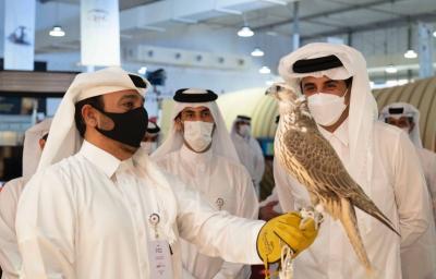 The Emir of Qatar Visits the Sowah 2021 Exhibition