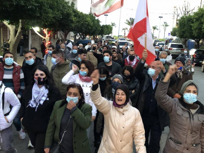 Street Blockades and Protests in Several Lebanese Areas