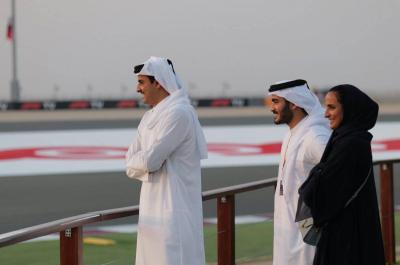 Qatar Emir Witnesses the Conclusion of the "Qatar Grand Prix" Formula 1 Race