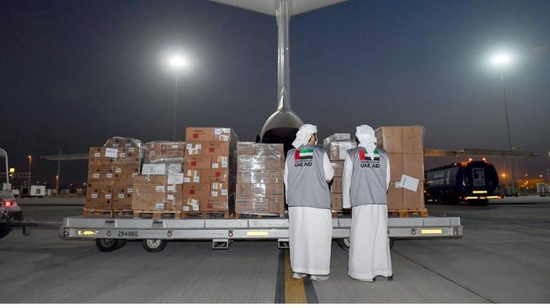 Arrival of the Seventh Emirati Aid Plane to Afghanistan