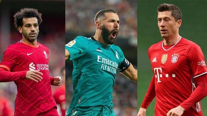 Lewandowski Competes with Benzema and Salah for the 