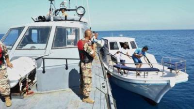 Title: Exercise Simulating the Interception of an Illegal Migration Boat