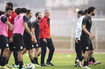 Drone Spies on Egypt's Training Before Match Against Cameroon