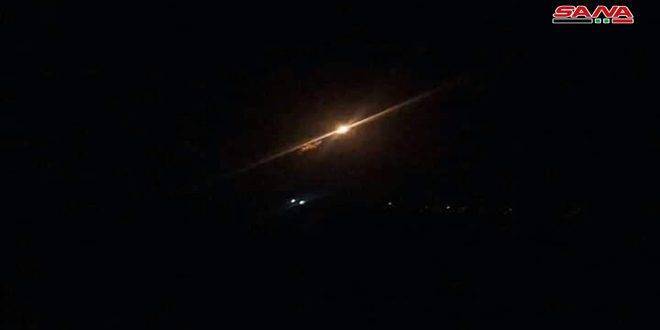 Israeli Occupation Airstrikes Target Surroundings of Hama City in Syria