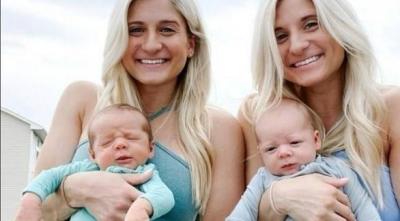 Twins Give Birth to Their Babies Just Two Hours Apart