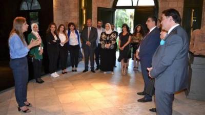 Delegation from the Council of Arab Ministers of Social Affairs Visits the "National Library"