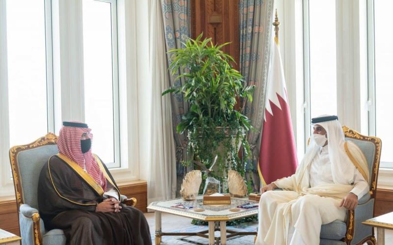 Qatar's Amir Receives Saudi Interior Minister