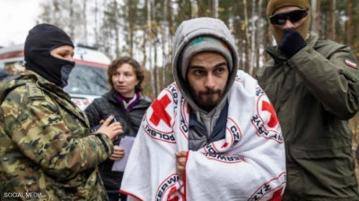 Title: Lebanese Man Stranded in "Icy" Forest Appeals from Polish Border