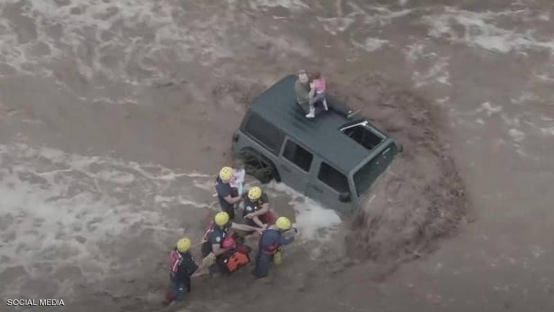 Heroic Rescue of Family Amid Flash Floods