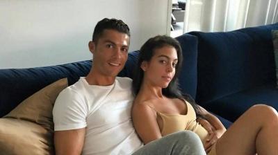 Title: Ronaldo and Georgina's Love Gift on Burj Khalifa
