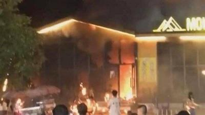 Deaths in a Fire Inside a Nightclub in Thailand