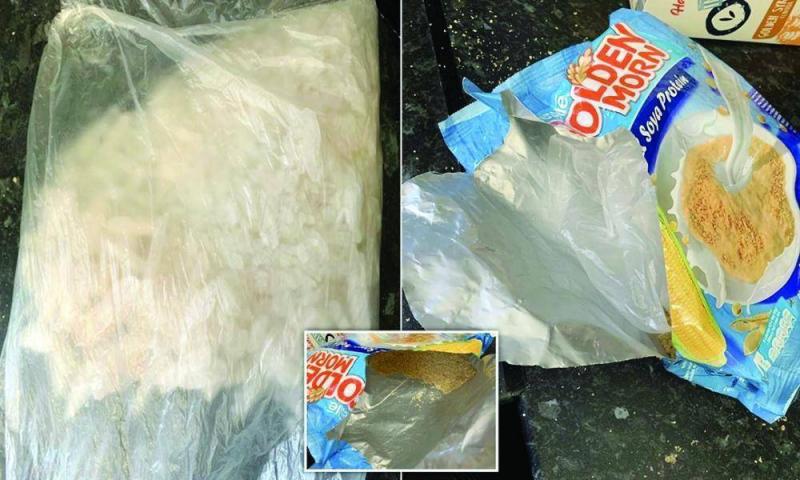 Shocking Incident: Mother Finds Bag of Drugs in Children’s Breakfast Cereal Box