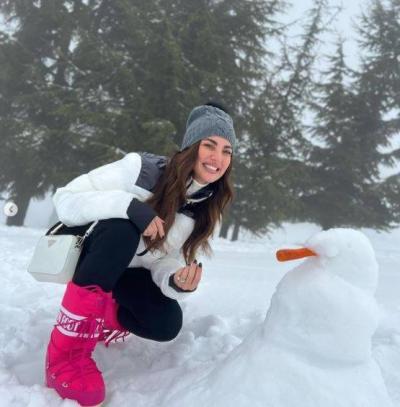 Dorra Celebrates Her Birthday in the Snow