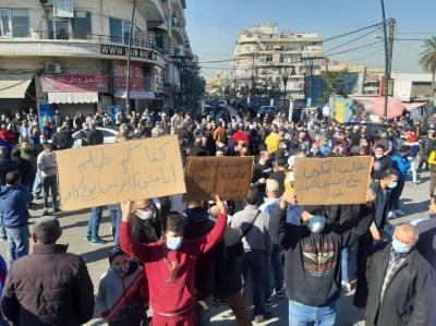 "To Open Markets Immediately" - Shop Owners in Sidon Protest