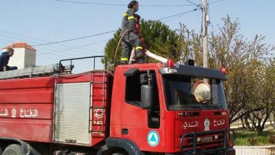 Extinguishing the Carpet Factory Fire in "Zefta" Ongoing