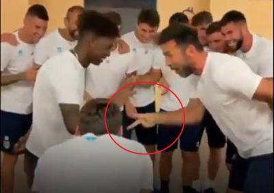 Buffon the "Old Man" Shocks His Friends with Rock-Paper-Scissors... and Dances Like a Child