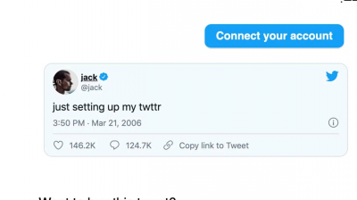 Title: First Tweet by Twitter Founder Sees Price Drop of Over 99%