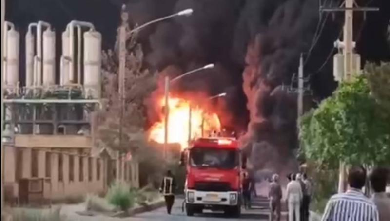 Fire Breaks Out at Chemical Factory Near Qom