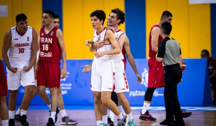 Lebanon Loses to Iran in the FIBA Asia Under-16 Basketball Championship