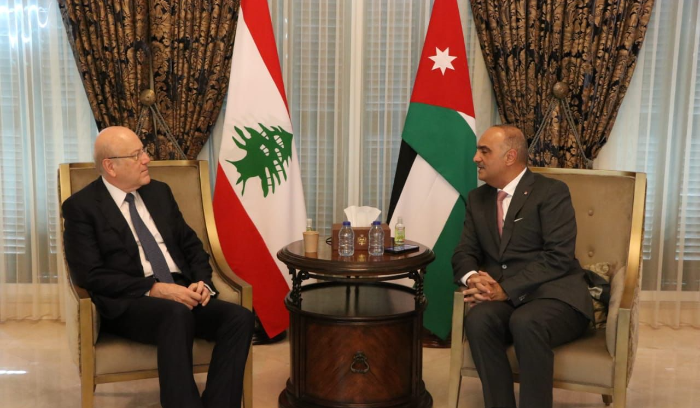 Al-Khasawneh Informs Mikati of Jordan's Support for Lebanon to Face Challenges
