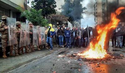 Fire Set in Front of Tripoli Serail