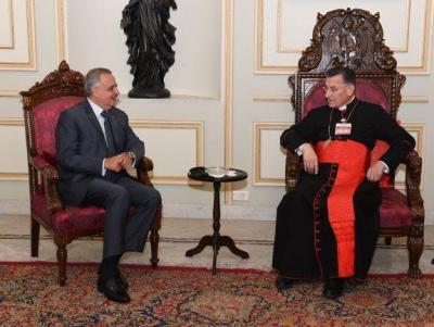 Patriarch Raï Received Arslan and Discussed the Current Situation