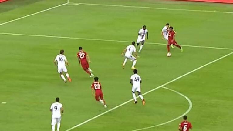 Salah Scores a Wonderful Goal Against Crystal Palace