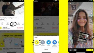 New Feature from Snapchat: Share YouTube Videos