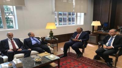 Shoukry Discusses Ways to End the Syrian Crisis with Mikdad