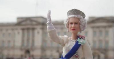 "Barbie" as Queen Elizabeth on Anniversary of Her Ascendancy to the Throne