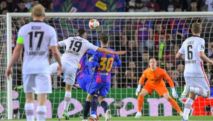 Barcelona's European Misery Continues: Frankfurt Defeats Them with a 3-2 Victory
