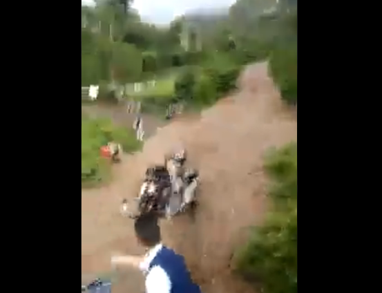 Tragic Video: Woman and Child Drown in Floods After Failed Rescue Attempts
