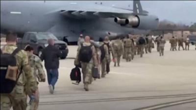 Title: Arrival of Additional American Forces in Poland