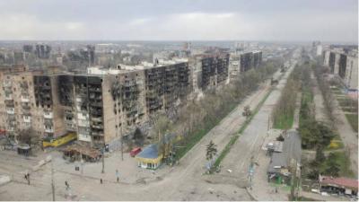 # Mariupol Reduced to Rubble: Corridor for Evacuating Women and Children