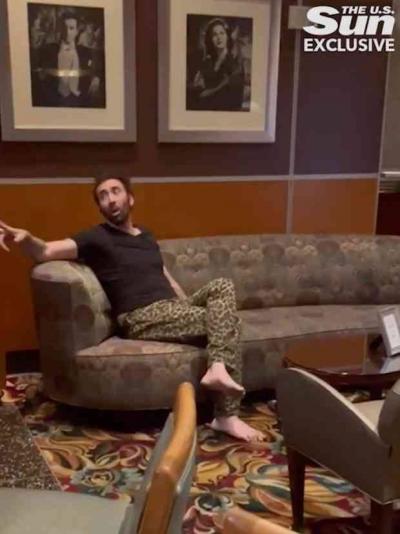 Restaurant Employee Kicks Nicolas Cage Out Barefoot