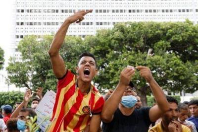 Opponents of the Tunisian President Protest Against His Grip on Power