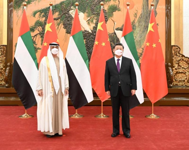 Sheikh Mohammed bin Zayed and Chinese President Discuss Relations and Regional Developments