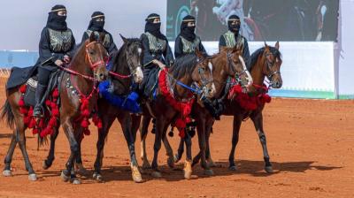 Historic Participation of Women on Camelbacks in Saudi Arabia